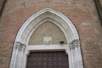 Fototapeta na wymiar Treviso, Italy - May 29, 2018: View San Nicolo Temple