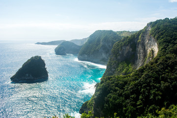 cliffs in nusa penida