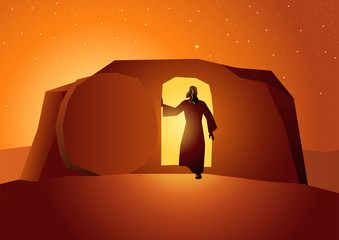 Naklejka premium Resurrection of Jesus