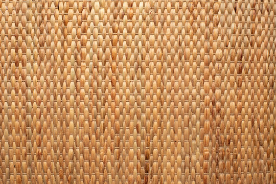 wallpaper showing rustic texture of dried water hyacinth handcraft placemat.