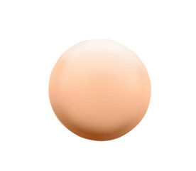 Skin tone foundation on white background. Professional cosmetics