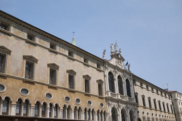 Naklejka na ściany i meble Vicenza, Italy - May 26, 2018: View of San Vincenzo church