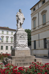 Vicenza, Italy - May 26, 2018: Giuseppe Garibaldi statue