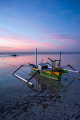 Boad at Gili Air, indonesia