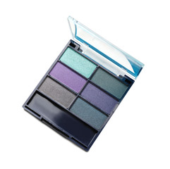 Eyeshadows on white background