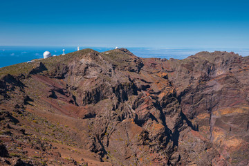 Astronomical observatory in Roque de los muchachos, highest peak of la Palma island, Canary island, Spain.