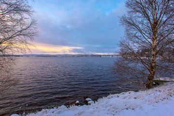 Winter landscape from Sotkamo, Finland.