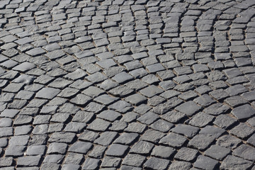 Paving stone in the center of St. Petersburg