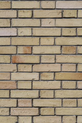 Mur de briques jaunes. détail