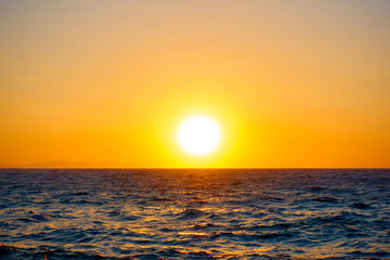Obraz premium Mediterranean sea - Sunset