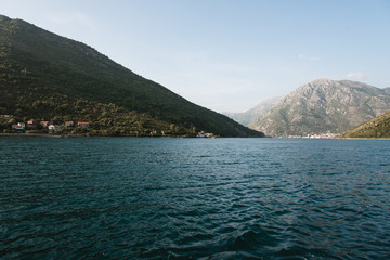 Mountains and Blue Ocean, Coastline in Montenegro