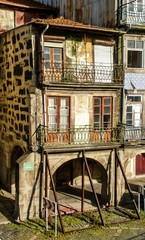 Typical houses in Oporto, Portugal