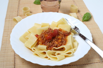 Pasta con ragù alla bolognese