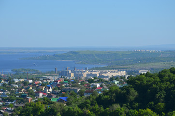 Obraz premium Saratów z lotu ptaka