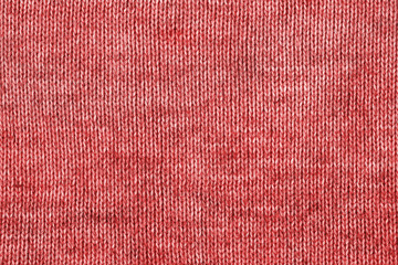 Red fabric texture background. Empty abstract cloth backdrop