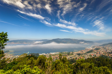 Ria de Vigo and the the city of Vigo