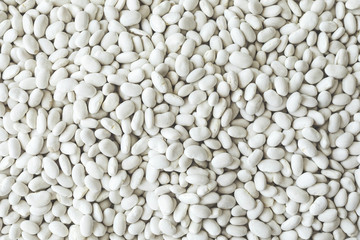 Heap of white beans texture