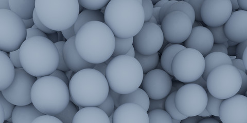 Abstract of color sphere balls are scattered as background.3d rendering