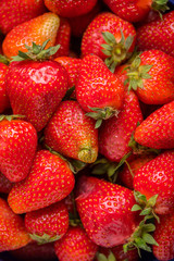 Fresh strawberries from home garden.