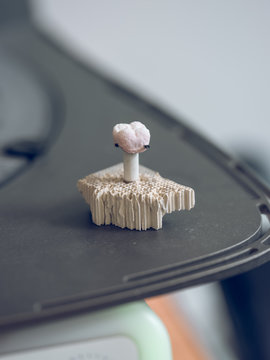 Close-up model of tooth