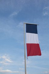 Flag in Front of Full Moon
