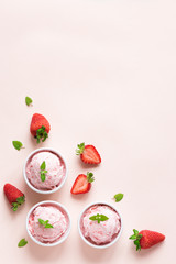 Strawberry ice cream