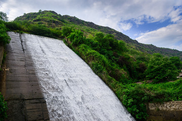 Fototapeta na wymiar Beautiful landscape with waterfall, Armenia