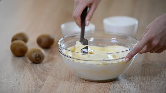 Making Sponge Cake. Series
