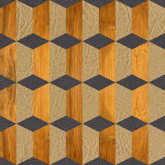 Background with wooden patterns of different colors - seamless background texture - repeating geometric tiles