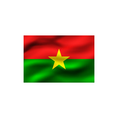 Flag of Burkina Faso.