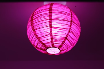 minimalistic pink lamp