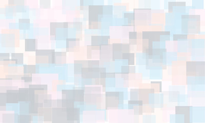 Light geometric background. Light, translucent, transparent squares with overlapping Backdrop in a modern minimalist style. 