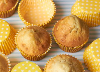 Muffins close-up.