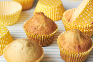 Muffins close-up.