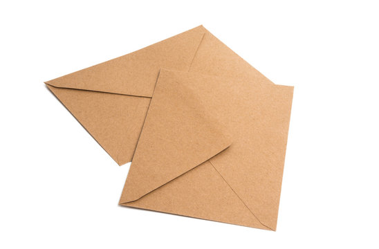 paper envelope isolated