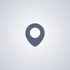 Map pointer, navigation, vector best flat icon