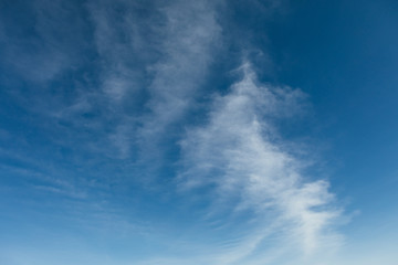 clouds on blue sky at sunny day
