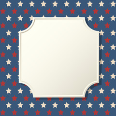 American patriotic background frame