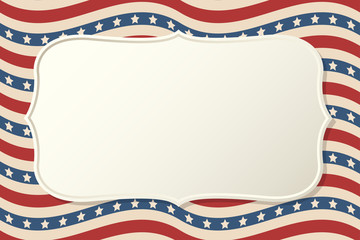 Obraz premium American patriotic background frame