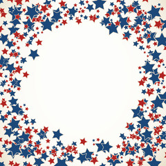 American patriotic background frame