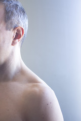Fototapeta premium Hearing aid in ear