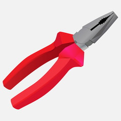 vector image of a pair of pliers