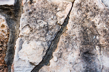 Close up of natural stone wall. Stone wall texture 