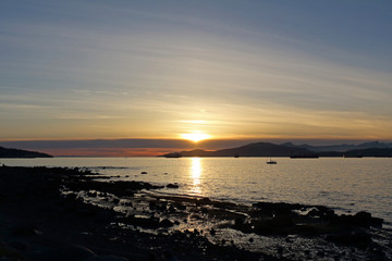 Sonnenuntergang von Kitsilano Beach, Vancouver