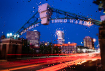 Rainy Night in Historic Third Ward Milwaukee