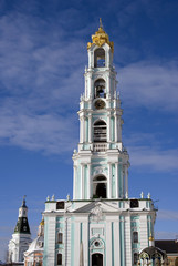 Obraz premium Architecture of Trinity Sergius Lavra, Sergiyev Posad, Moscow region, Russia. Color photo.