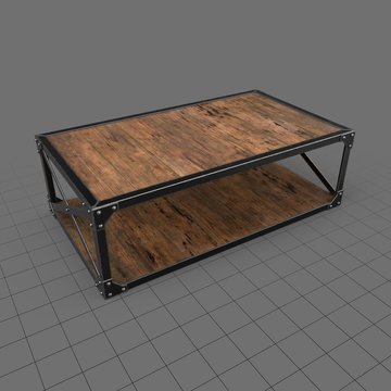 Industrial coffee table