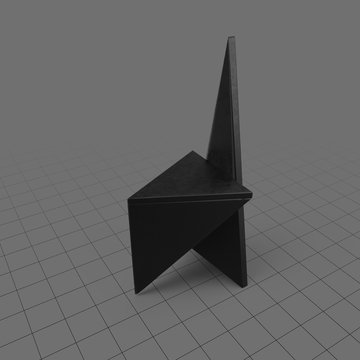 Modern triangular chair