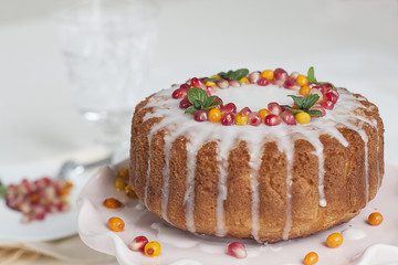 Cake Rum Baba homemade
