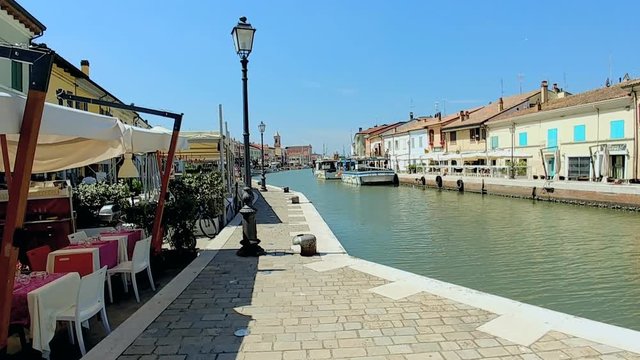 Leonardesque Port in Cesenatico, Italy